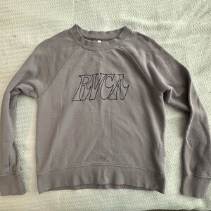 Women’s Grey RVCA pullover sweatshirt sweater